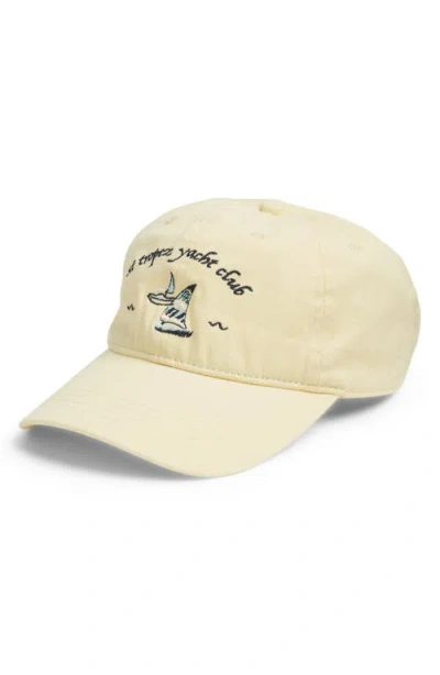 Treasure & Bond Embroidered Twill Baseball Cap In Neutral