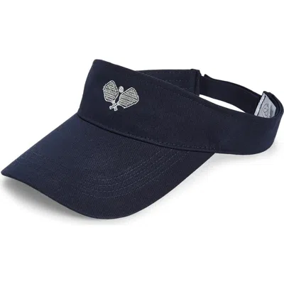 Treasure & Bond Embroidered Visor In Blue