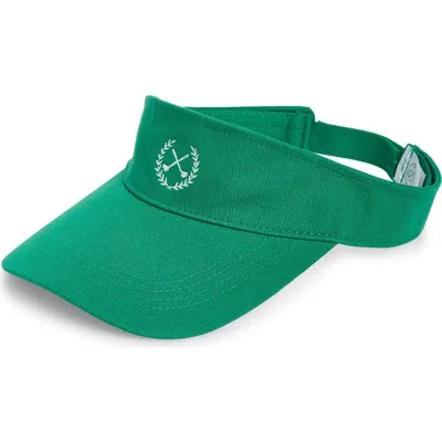 Treasure & Bond Embroidered Visor In Green