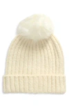 TREASURE & BOND TREASURE & BOND FAUX FUR POM BEANIE