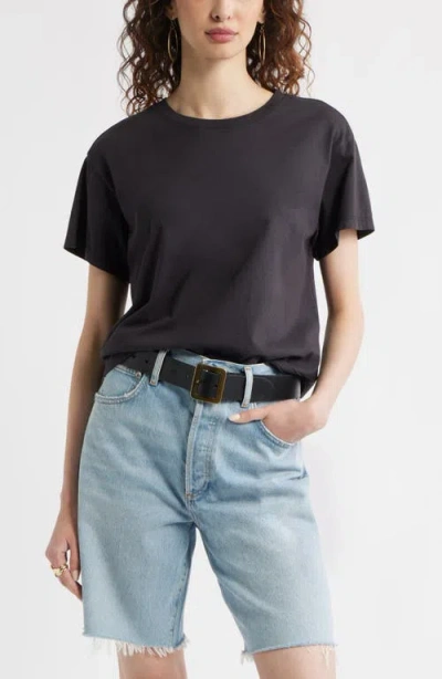 Treasure & Bond Favorite Cotton T-shirt In Black