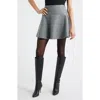 Treasure & Bond Flare Miniskirt In Gray