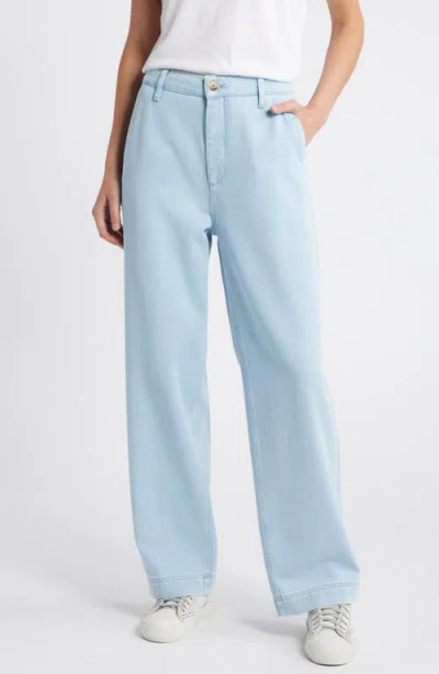 Treasure & Bond Flat Front Jeans In Light Wash