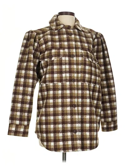 Treasure & Bond Fleece Jacket In Brown