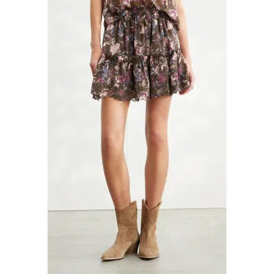 Treasure & Bond Floral Print Chiffon Miniskirt In Multi