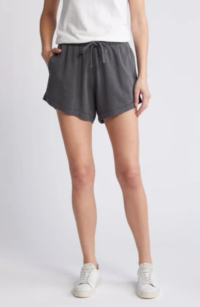 Treasure & Bond French Terry Shorts In Black Jet