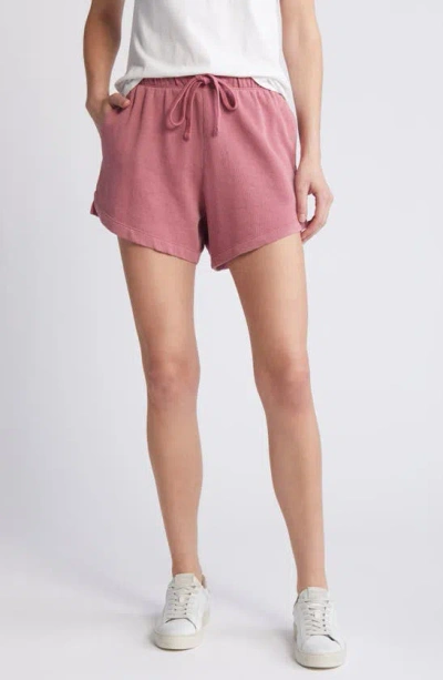 Treasure & Bond French Terry Shorts In Pink Mauve