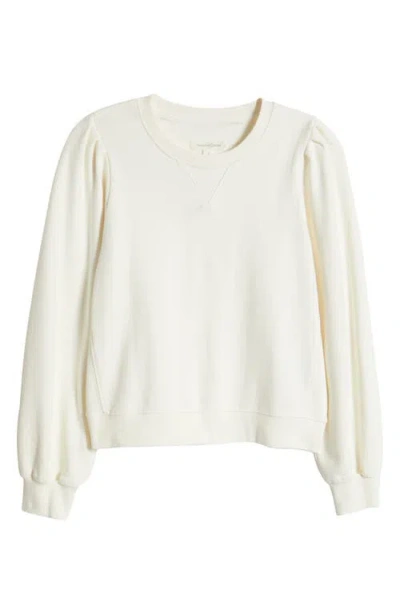 Treasure & Bond French Terry Sweatshirt In Ivory Egret