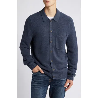 Treasure & Bond Full Button Cardigan In Navy India Ink