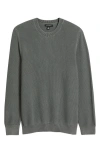 Treasure & Bond Garment Dyed Cotton Sweater In Green