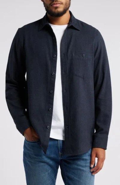 Treasure & Bond Grindle Button-up Shirt In Navy India Ink
