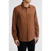 Treasure & Bond Grindle Button-up Shirt In Rust Argan Oil