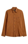 Treasure & Bond Grindle Button-up Shirt In Rust Argan Oil