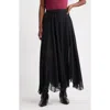 Treasure & Bond Handkerchief Maxi Skirt In Black