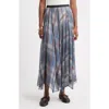 Treasure & Bond Handkerchief Maxi Skirt In Multi