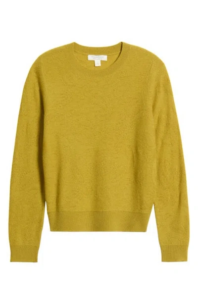 Treasure & Bond Jacquard Cashmere Blend Crewneck Sweater In Green