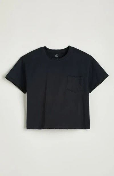 Treasure & Bond Kids' Boxy Pocket T-shirt In Black