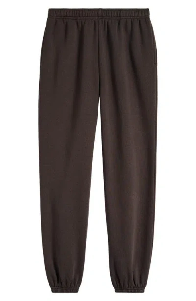 Treasure & Bond Kids' Classic Cotton Blend Fleece Sweatpants In Black Raven