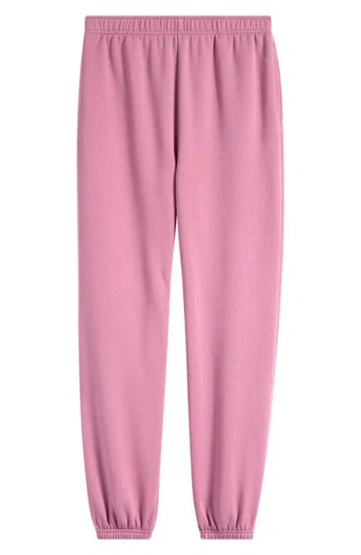 Treasure & Bond Kids' Classic Cotton Blend Fleece Sweatpants In Purple Victoria