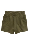 Treasure & Bond Kids' Cotton French Terry Shorts In Olive Sarma