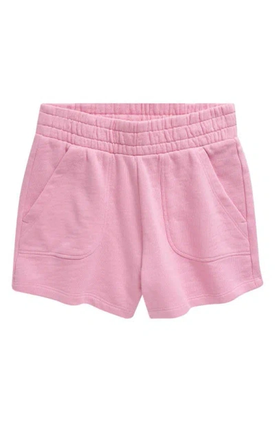 Treasure & Bond Kids' Cotton French Terry Shorts In Pink Moonlite