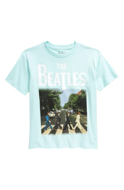 Treasure & Bond Kids' Cotton Graphic T-shirt In Blue Clearwater Beatles