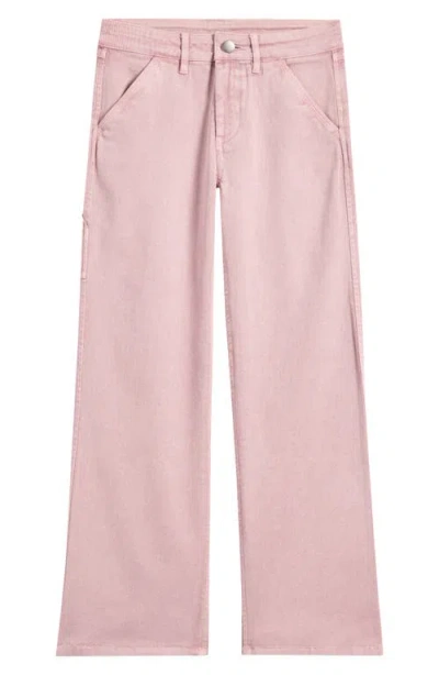 Treasure & Bond Kids' Cotton Twill Utility Pants In Pink Timber