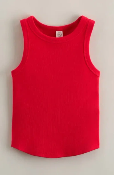 Treasure & Bond Kids' Easy Rib Tank In Red