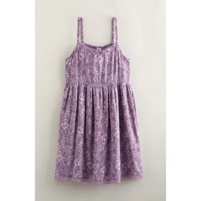 Treasure & Bond Kids' Floral Babydoll Slipdress In Multi