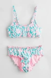Treasure & Bond Kids' Lettuce Edge Two-piece Swimsuit