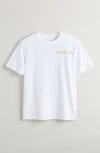 Treasure & Bond Kids' Loose Fit Cotton Graphic T-shirt In White