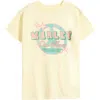Treasure & Bond Kids' Oversize Cotton Graphic T-shirt In Yellow Pastel Bob Marley