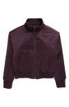 TREASURE & BOND TREASURE & BOND KIDS' OVERSIZE SATIN BOMBER JACKET