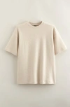 Treasure & Bond Kids' Oversize Waffle T-shirt In Neutral