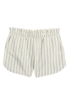 Treasure & Bond Kids' Pull-on Shorts In Green Lilypad Lagos Stripe