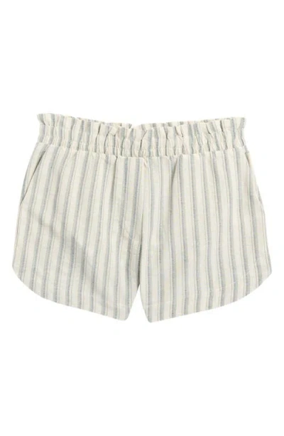 Treasure & Bond Kids' Pull-on Shorts In Green Lilypad Lagos Stripe