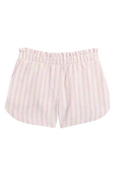 Treasure & Bond Kids' Pull-on Shorts In Pink Moonlite Lagos Stripe