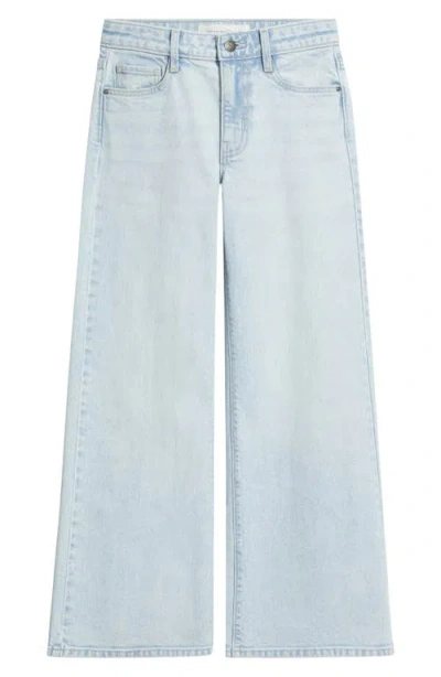 Treasure & Bond Kids' Stretch Denim Wide Leg Jeans In Blue
