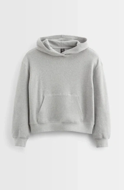 Treasure & Bond Kids' Thermal Knit Hoodie In Grey Heather