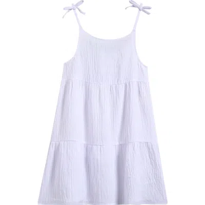 Treasure & Bond Kids' Tiered Cover-up Dress In White