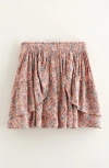 Treasure & Bond Kids' Tiered Ruffle Skirt In Purple