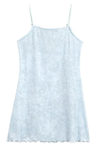 Treasure & Bond Kids' Velour Minidress In Blue Fade
