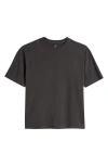 Treasure & Bond Kids' Washed Crewneck T-shirt In Black Raven