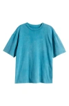 Treasure & Bond Kids' Washed Relaxed T-shirt In Teal Algiers Wash