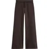 Treasure & Bond Kids' Wide Leg Fleece Sweatpants In Black Raven
