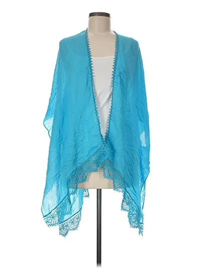 Pre-owned Treasure & Bond Kimono In Teal