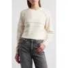 Treasure & Bond Lace Trim Open Stitch Sweater