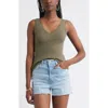 Treasure & Bond Lace Trim Pointelle Tank Top