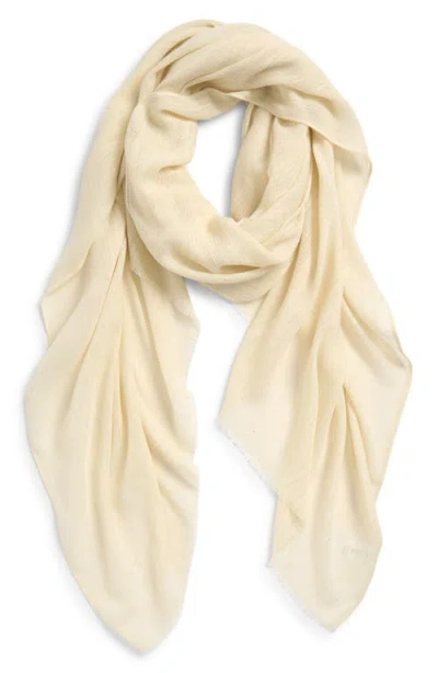 Treasure & Bond Lighweight Sequin Fringe Scarf In Neutral