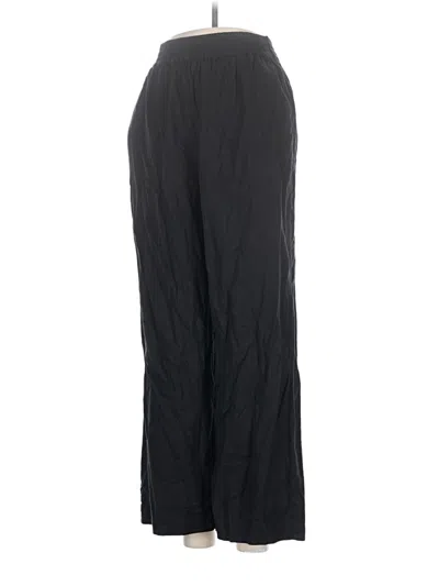 Pre-owned Treasure & Bond Linen Pants In Black